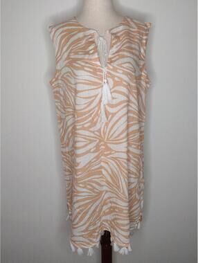 NWT Rachel Zoe Women's Peach/White Dress Size Small